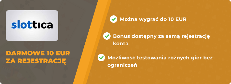 darmowa kasa za rejestrację w Slottica
