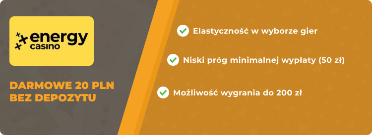 darmowa kasa za rejestrację w Energy Casino