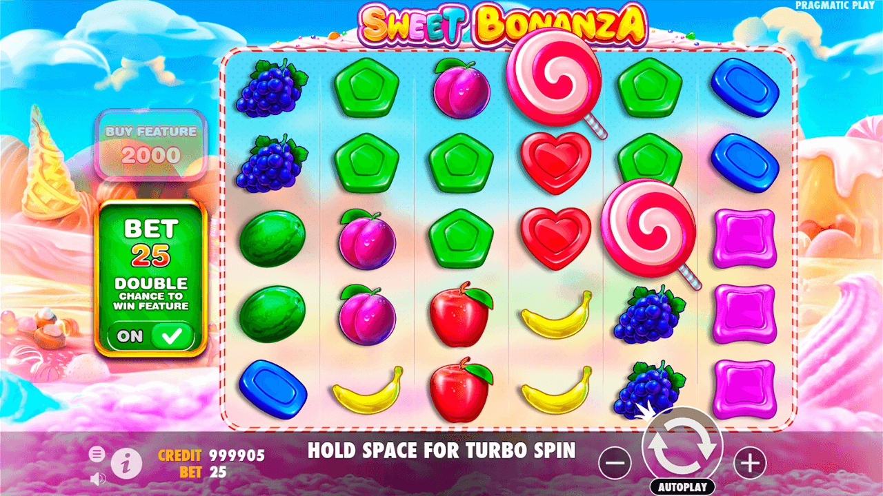 Sweet Bonanza interfejs