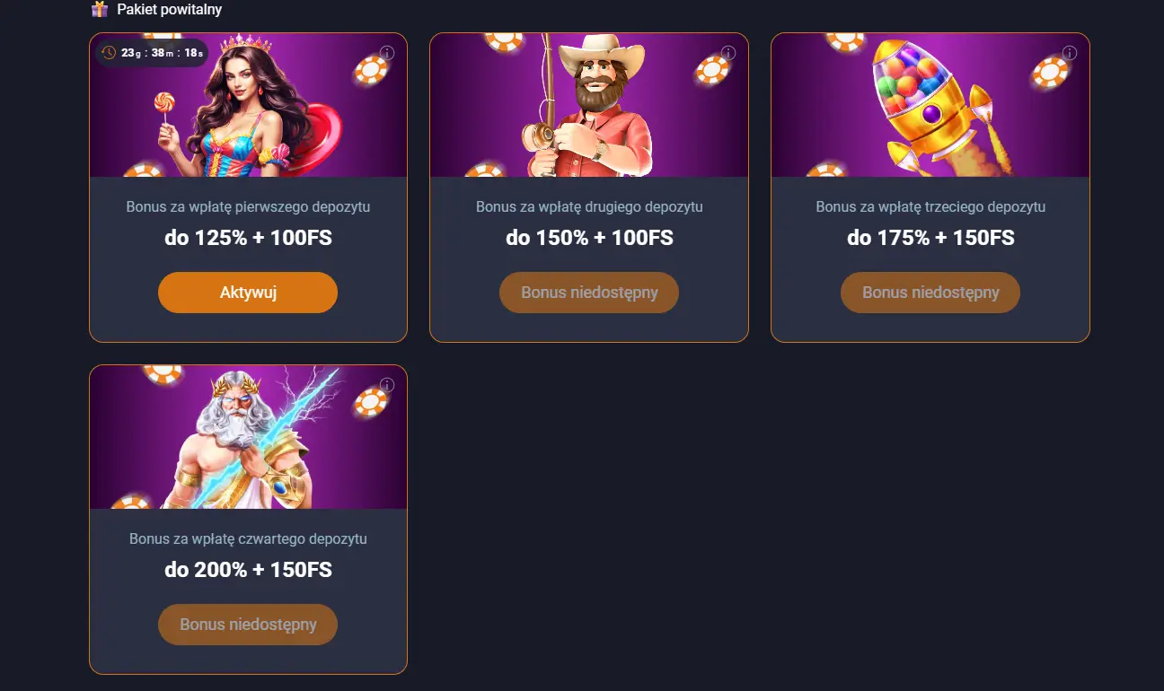 bonusy w voxcasino