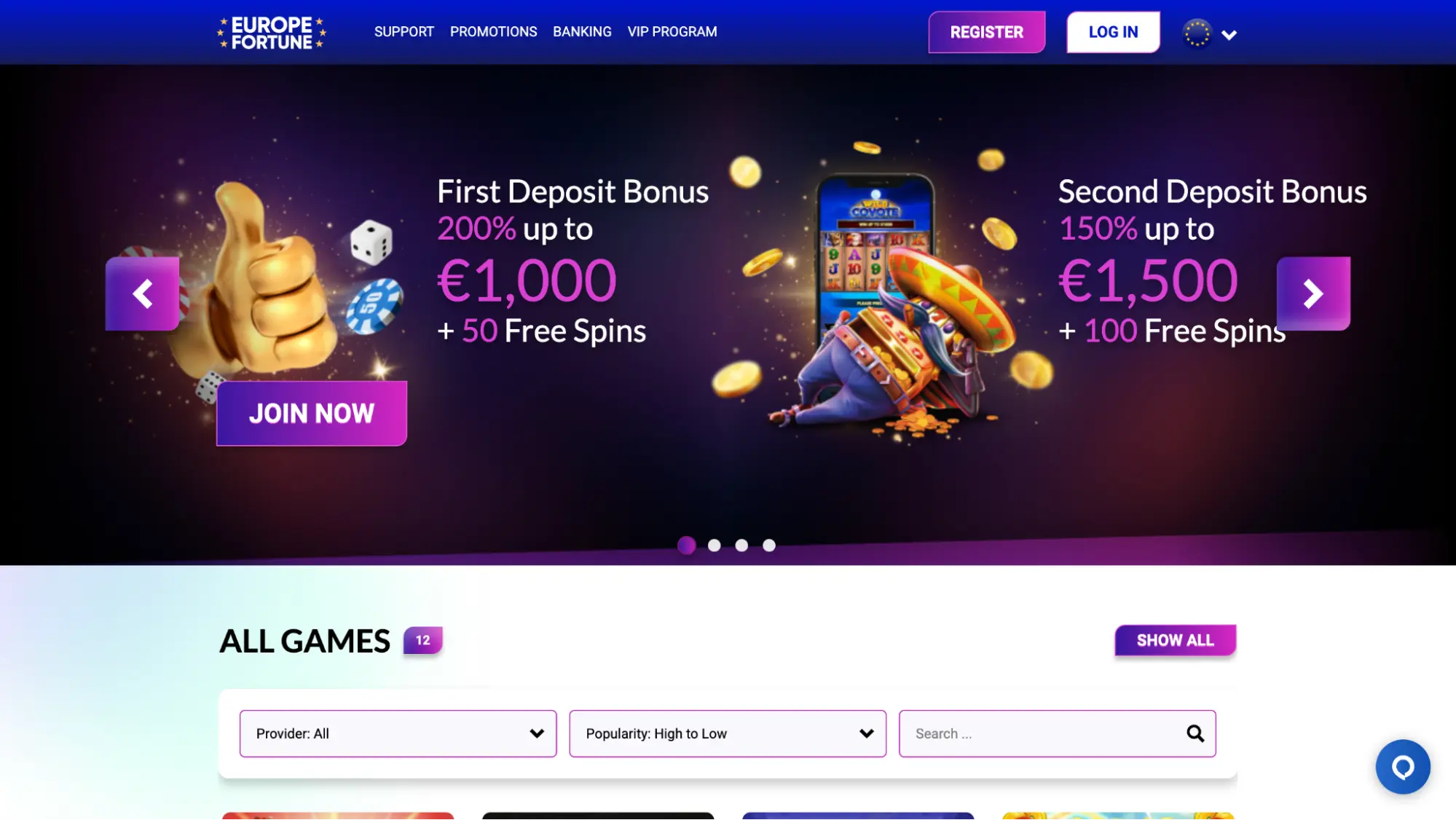 europe fortune rejestracja krok1