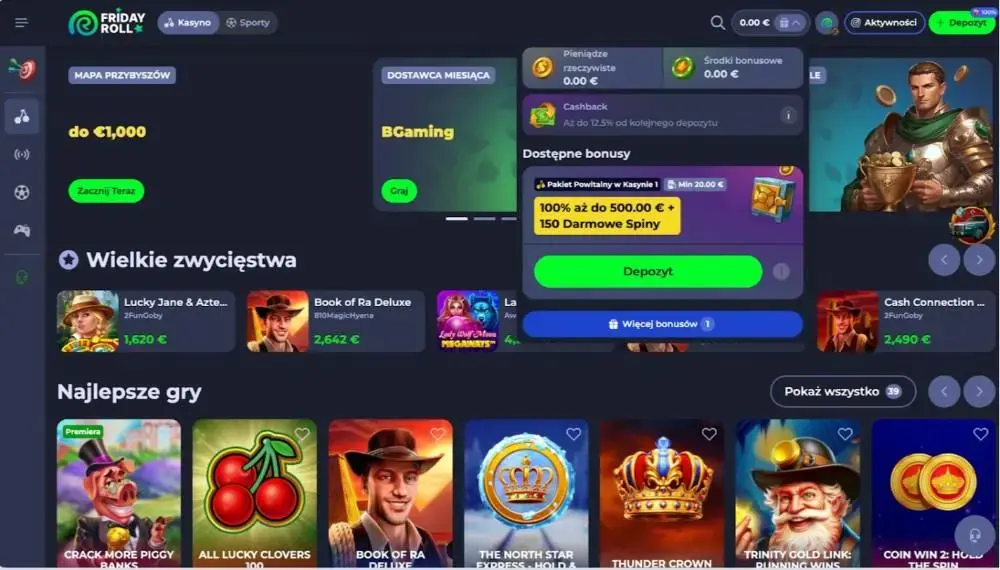 friday roll więcej bonusów