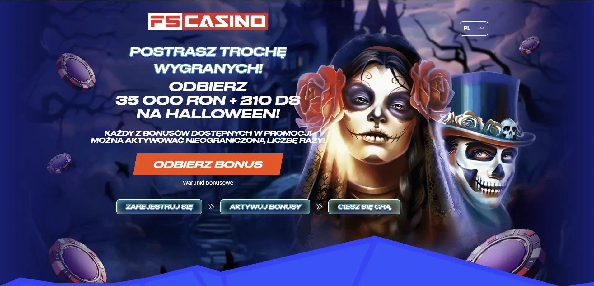 fs casino halloween bonus