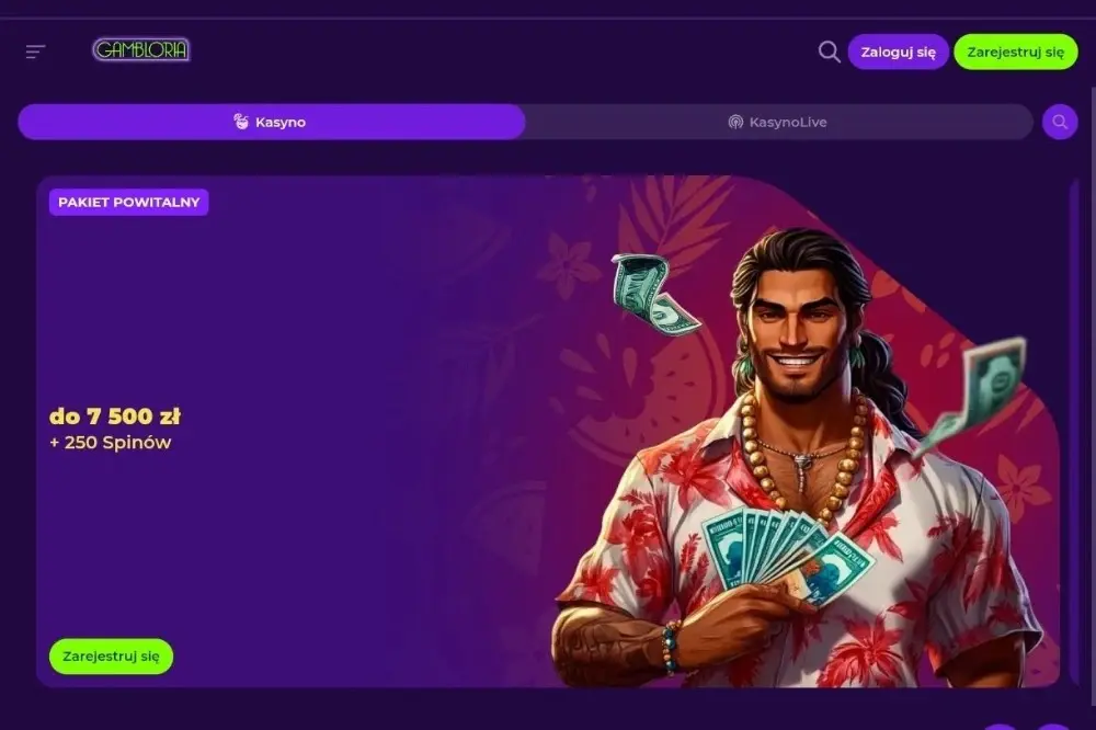 gambloria casino strona