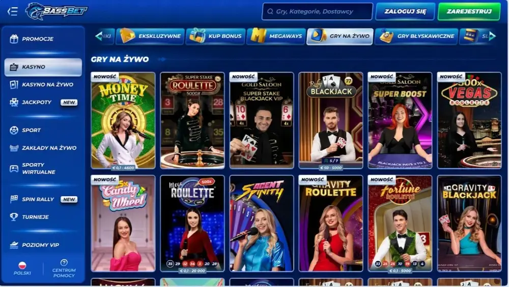gry na żywo w bassbet casino