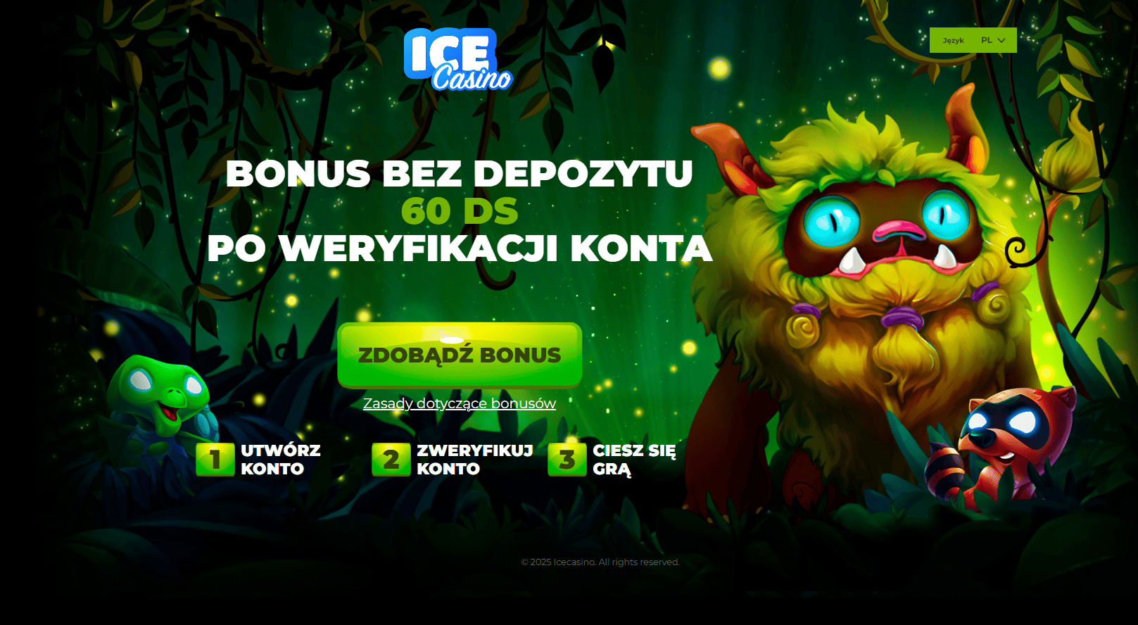 odbierz ice casino 60 darmowych spinow