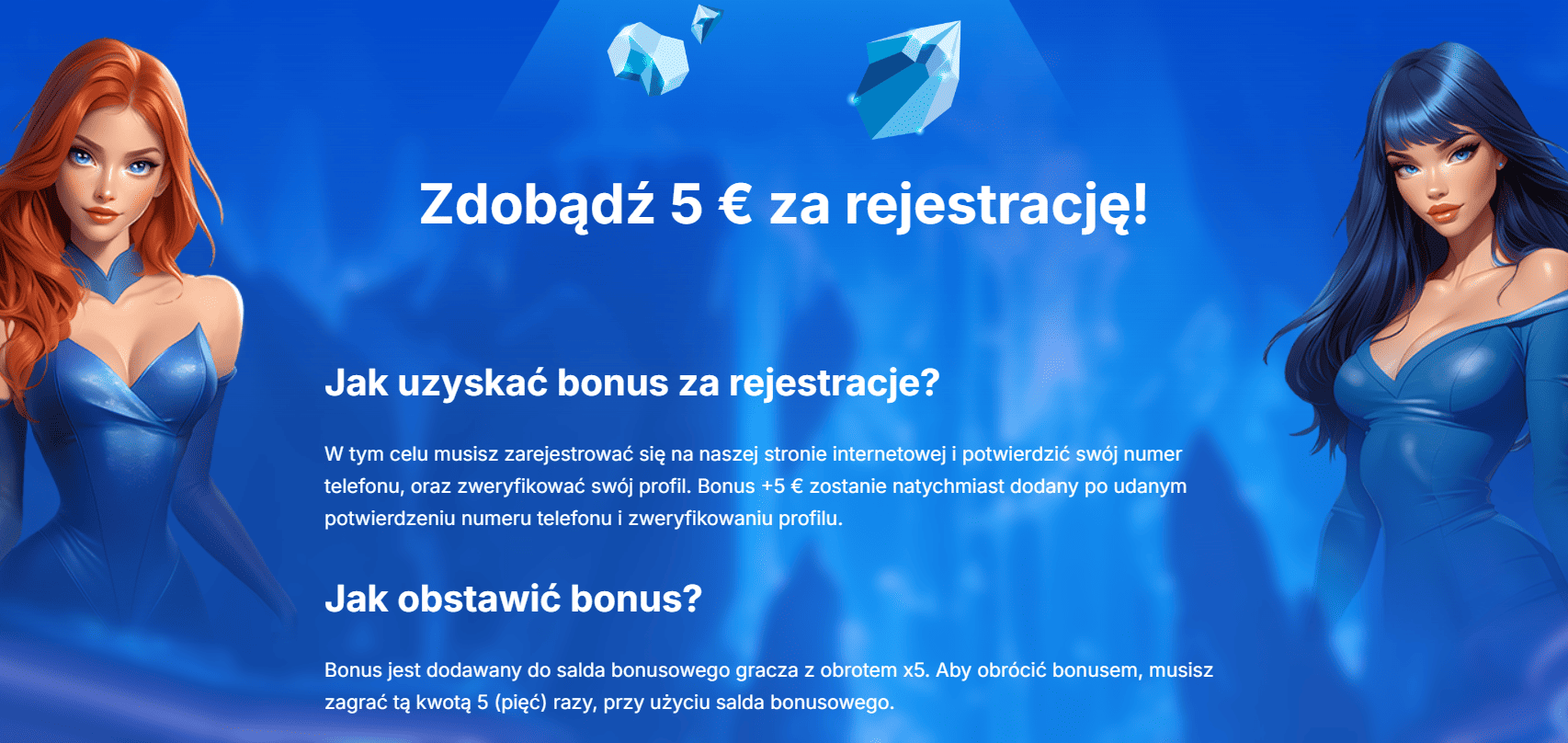 odbierz 5 euro darmowej kasy bez depozytu w ice casino