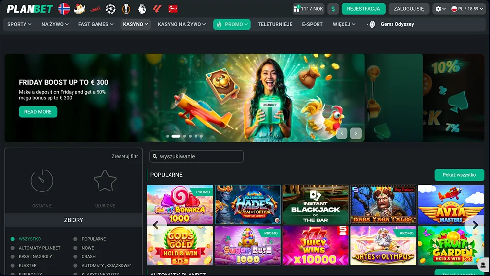 planbet casino rejestracja