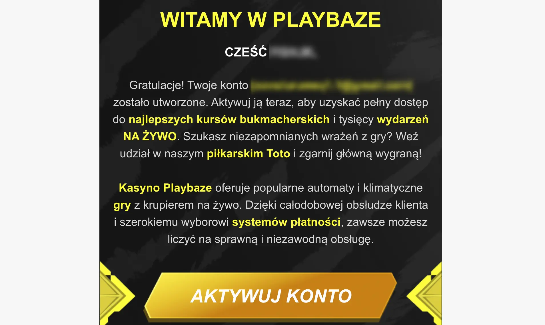 playbaze casino rejestracja krok2
