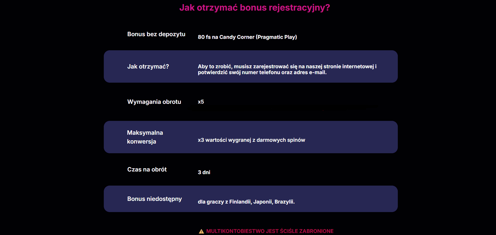 odbierz 80 spinow za darmo od nv casino