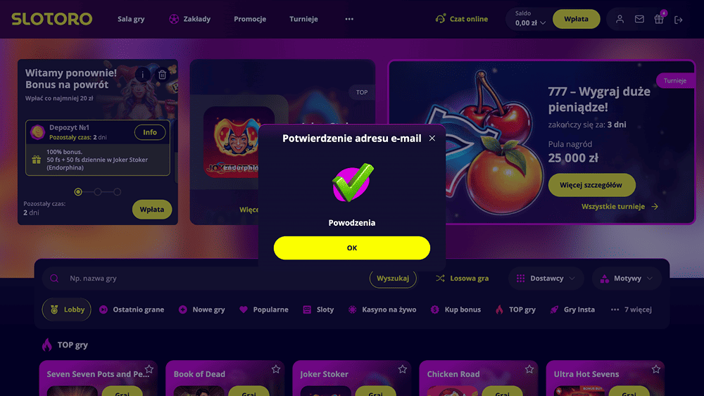 slotoro weryfikacja