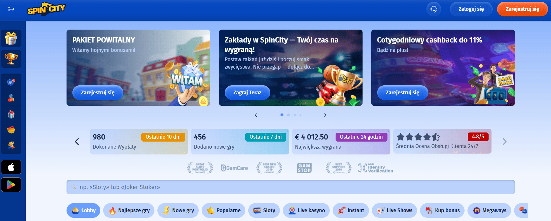 spin city strona glowna