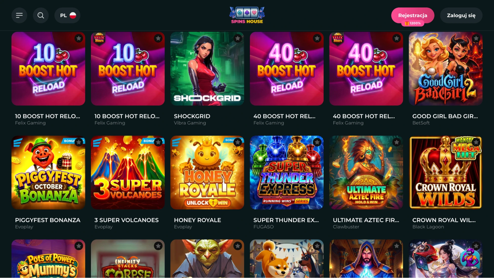 spins house casino sloty
