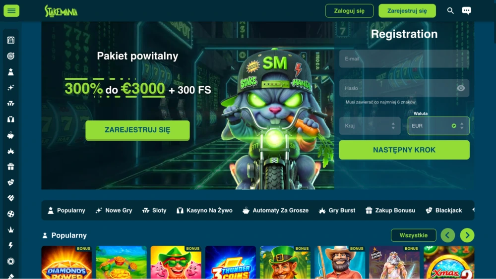 stakemania casino strona glowna
