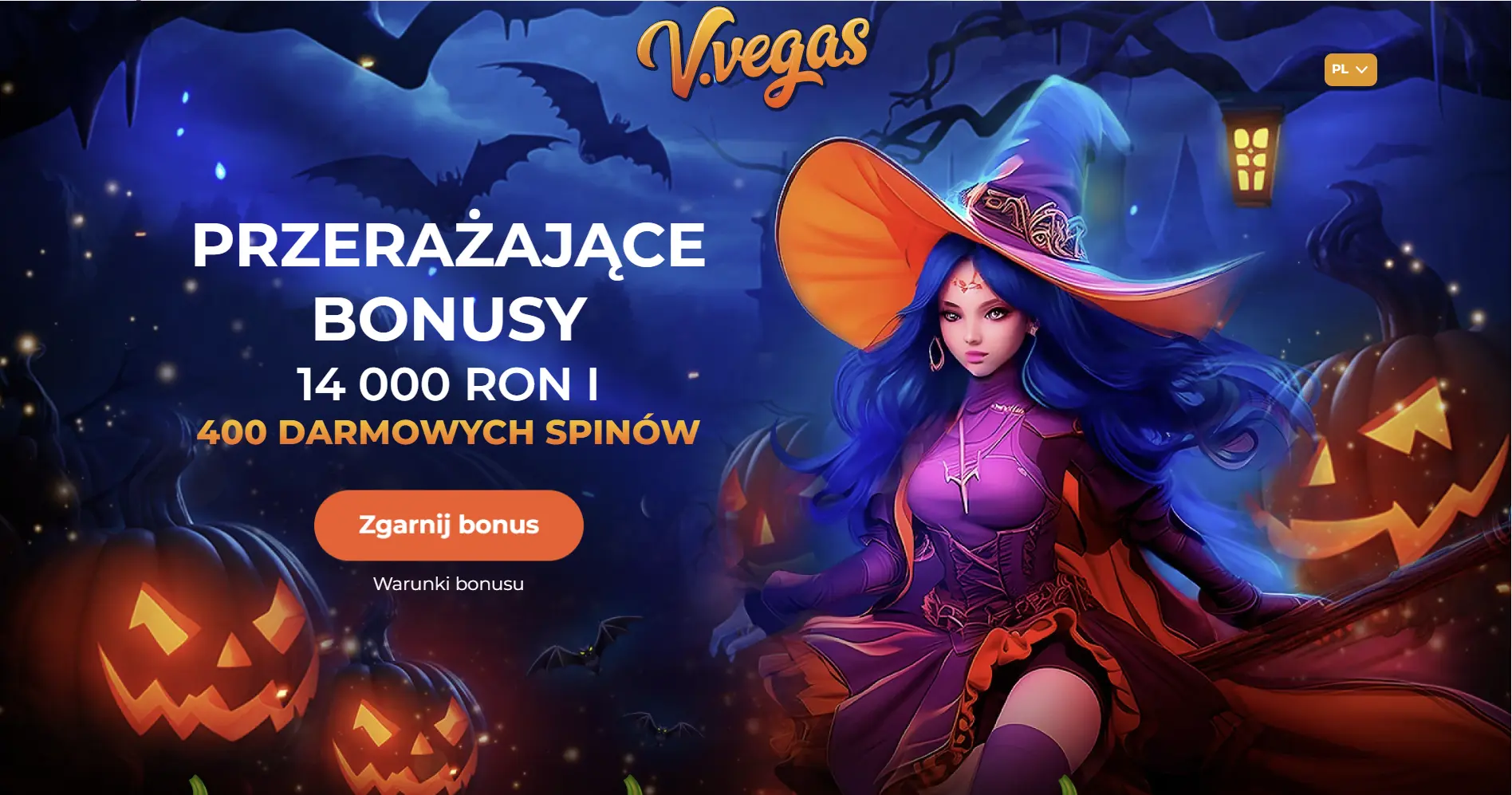 v vegas casino halloween bonus