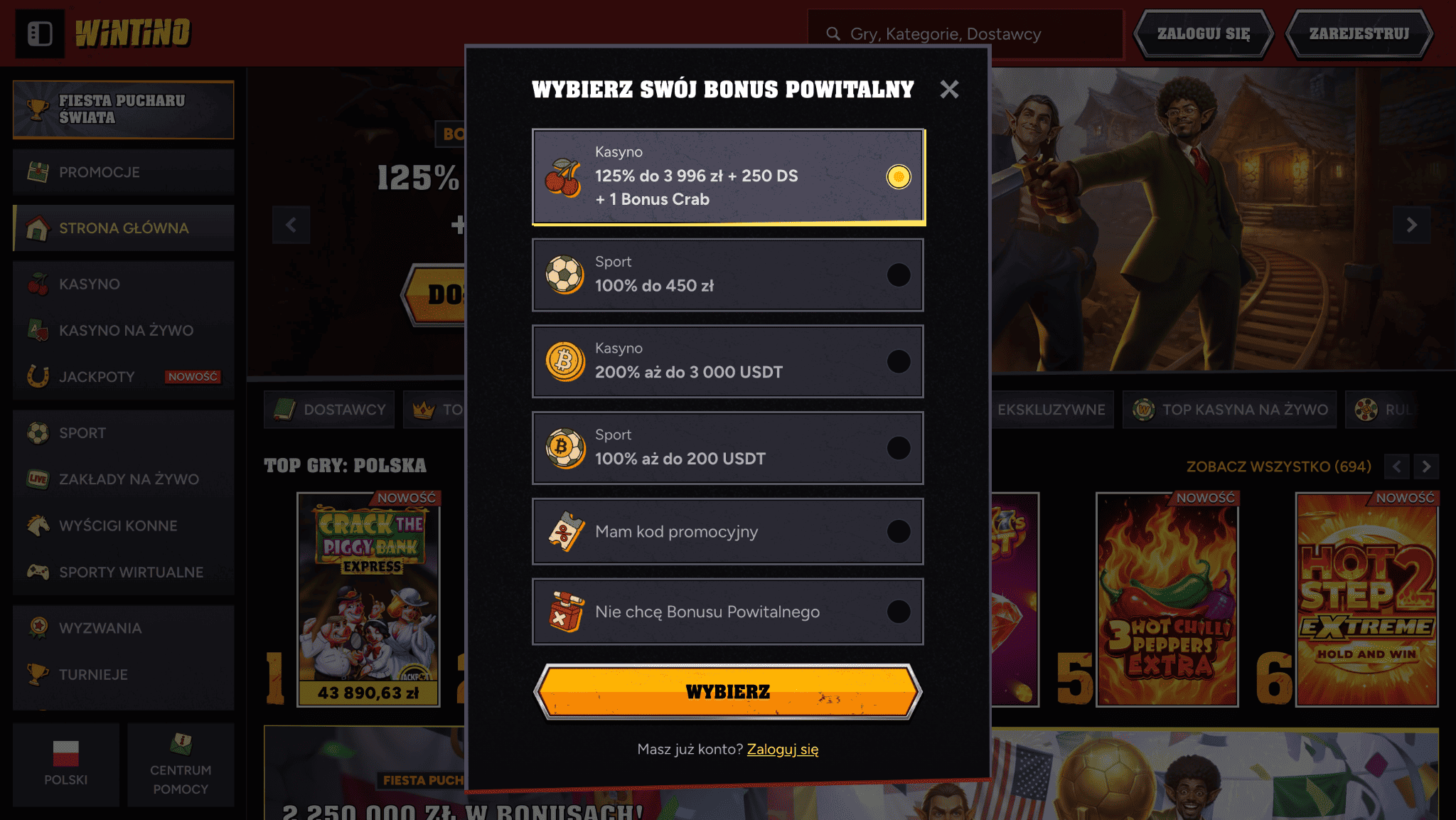 wintino online rejestracja 1