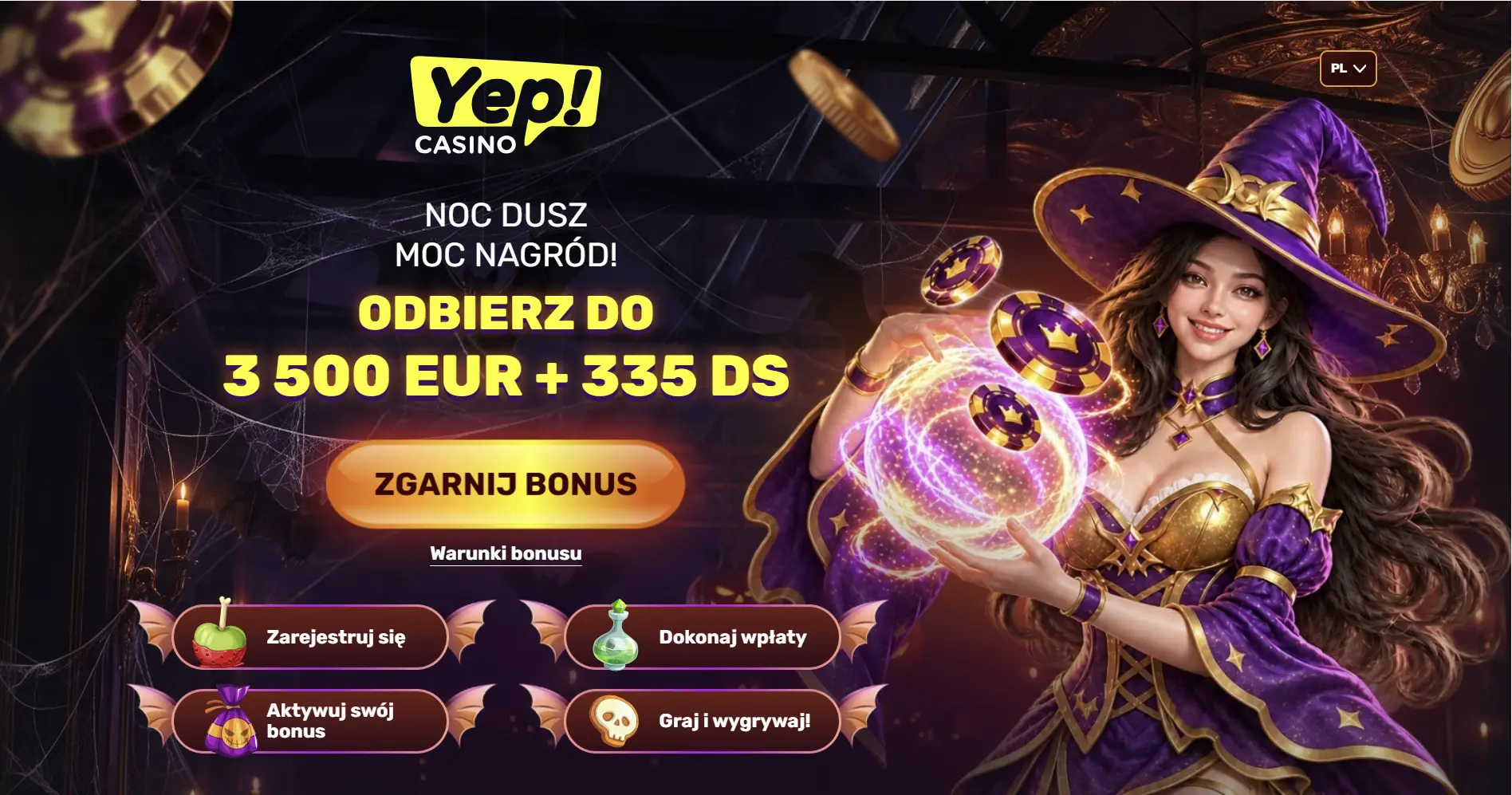 yep casino halloween bonus